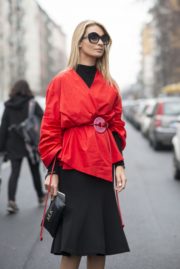 Street style Mailand Milano Milan Blazer belt Modepilot winter 2017