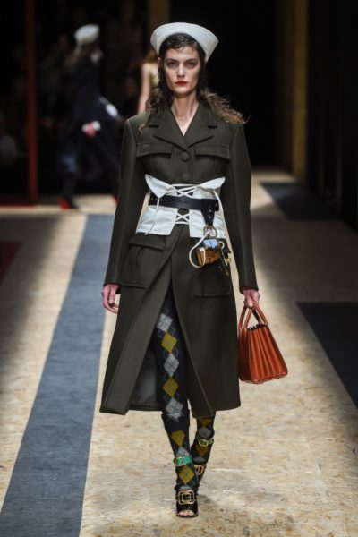 Prada Winter 2016 belt coat Modepilot