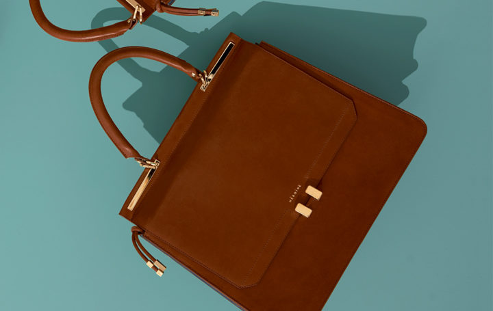 Maison Heroine Modepilot Handtasche Aktentasche Cognac Leder