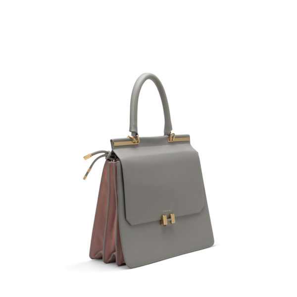 Marlene Grau Handtasche Aktentasche Aktenkoffer Modepilot Maison Heroine