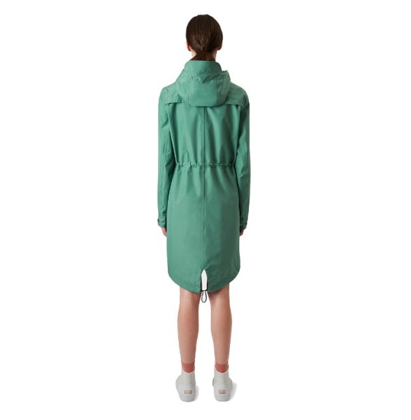 Hunter Regenjacke hinten Mint Succulnent Green Modepilot