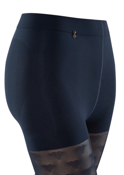 item m6 Modepilot blau herz Strumpfhose