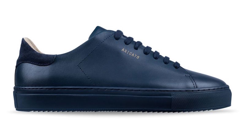 blaue Sneaker Modepilot Leder Kalbsleder