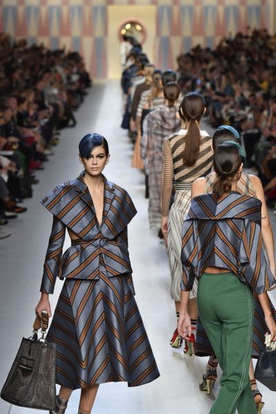 Kaia Gerber final Fendi Modepilot runway catwalk all designers