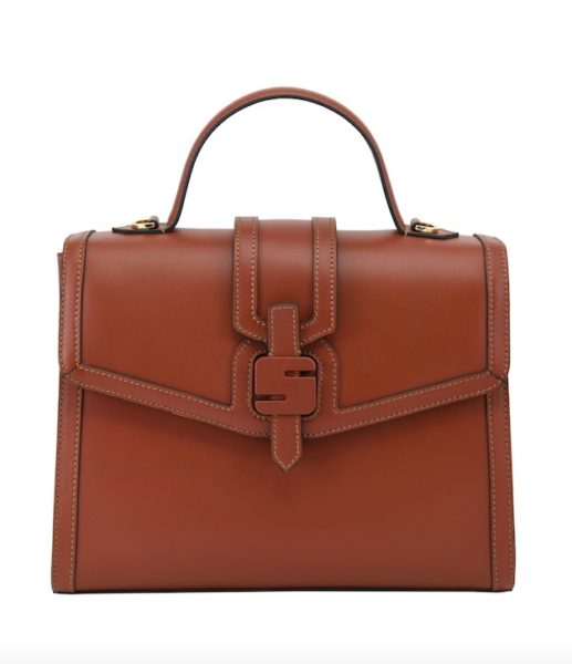 Serapian Handtasche Leder braun Cognac Modepilot 2019