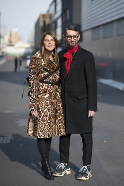 Street style Anna dello Russo Triple S Balenciaga