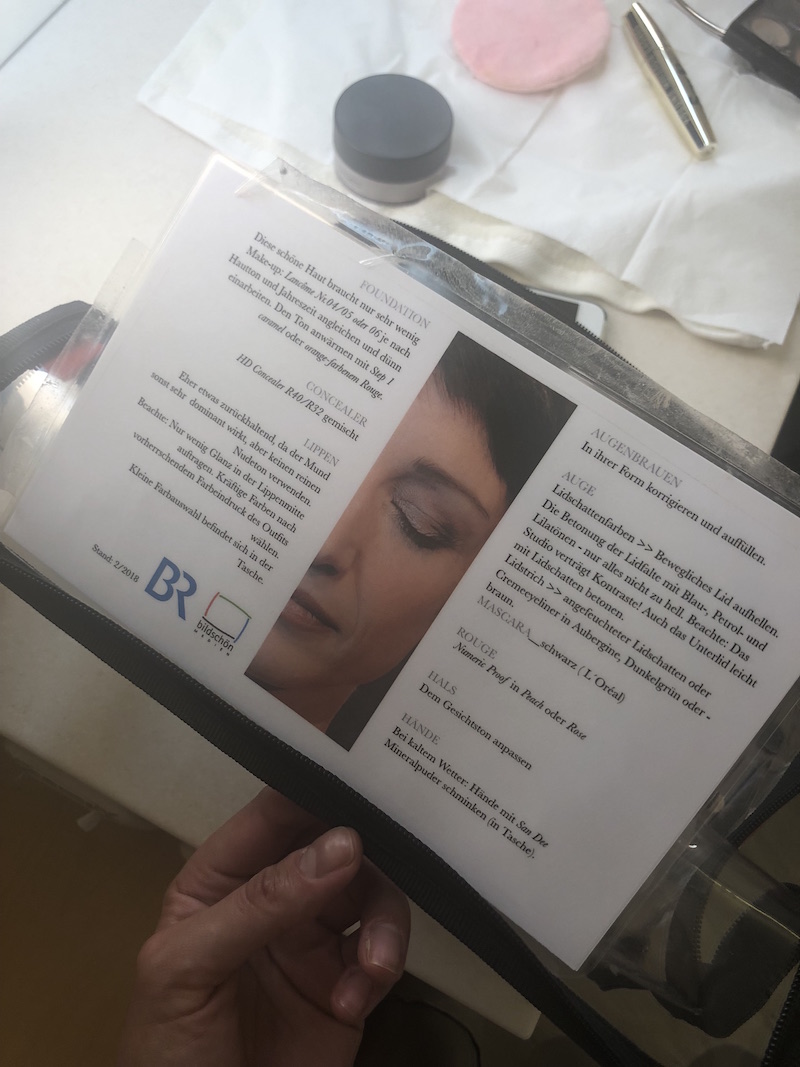 ... auf der anderen Seite fürs Make-up