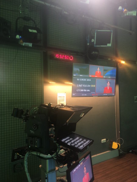 Nachrichtenstudio Prompter Modepilot