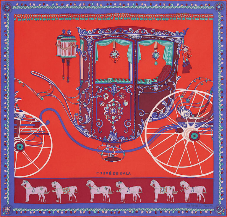 Hermes Seidentuch Modepilot Kutsche Carre