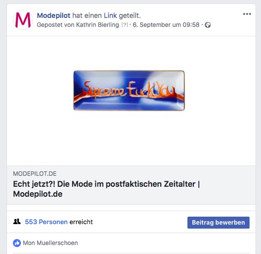 Facebook Modepilot