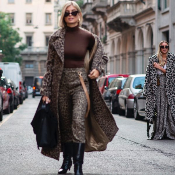 Max Mara-Ausstattung zur Fashion Week