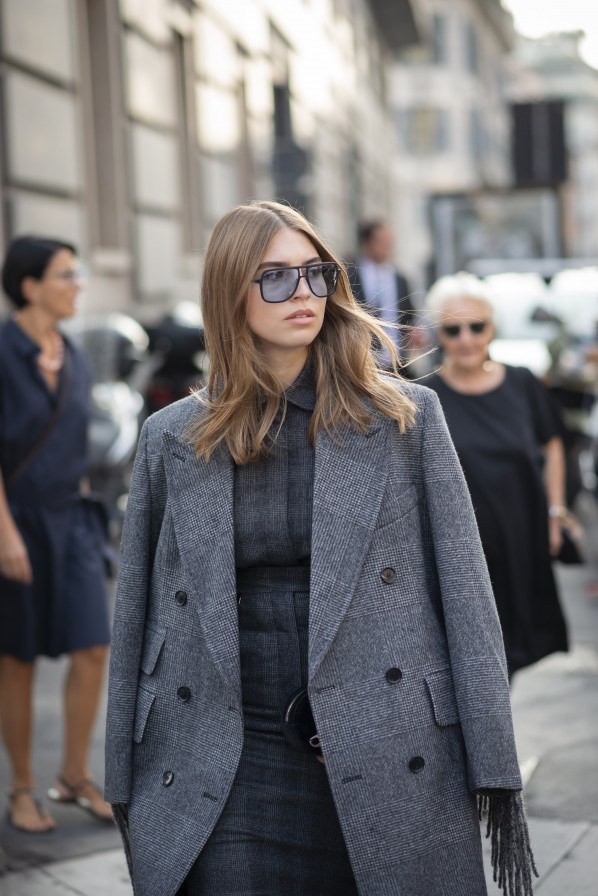 Swantje Soemmer im Komplett-Look von Max Mara – hat ihren Instagram-Beitrag mit 'Anzeige/Ad' markiert