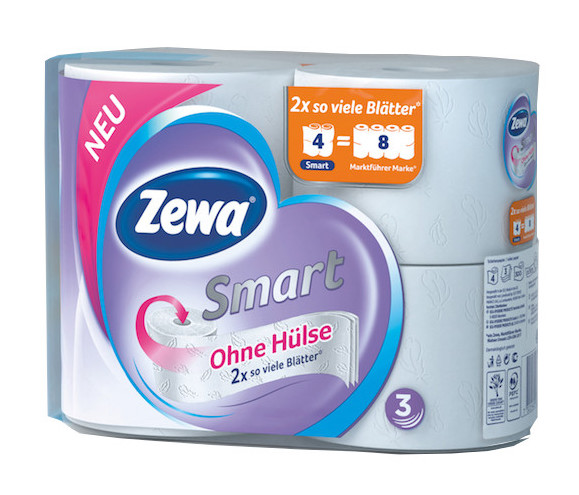 Zewa Smart Toielttenpapier Ohne Papprolle Modepilot