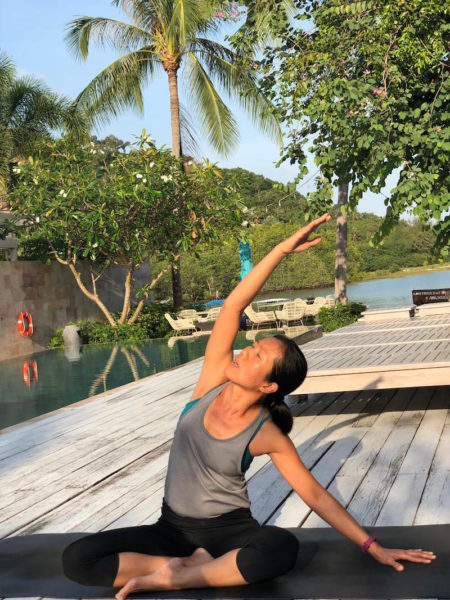 Yoga class Avani Resort Samui Modepilot Thailand