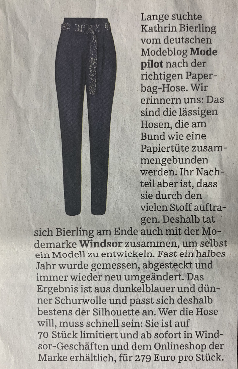 Paperbag Hose Modepilot Süddeutsche
