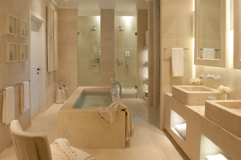 Badezimmer Borgo Egnazia Modepilot Stein Doppeldusche