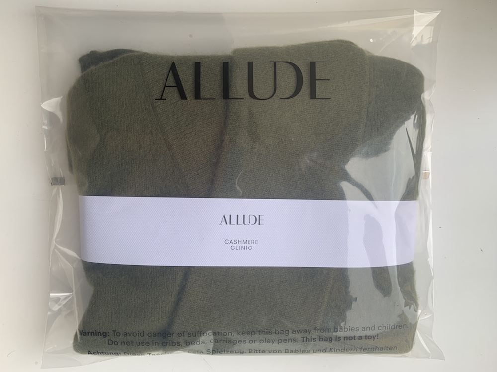 Nach der OP, gewaschen, entpillt und wie neu: meine 10 Jahre alte Cashmere-Jacke