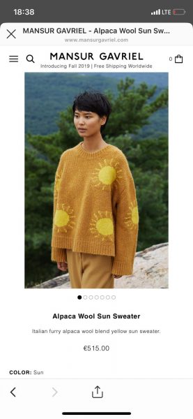 Mansur Gavriel sun Sonne Pullover Modepilot