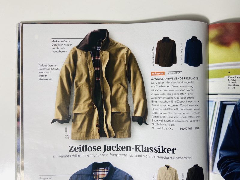 Lands End Modepilot Materialkunde Katalog