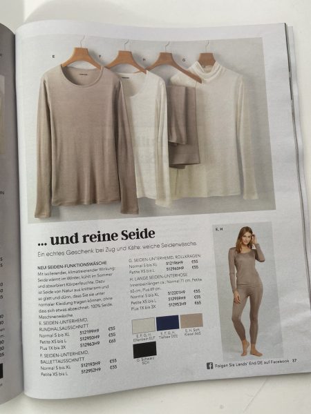 Seidenunterwäsche Modepilot Lands End