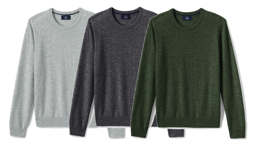 Herren-Kaschmirpullover Lands End Modepilot