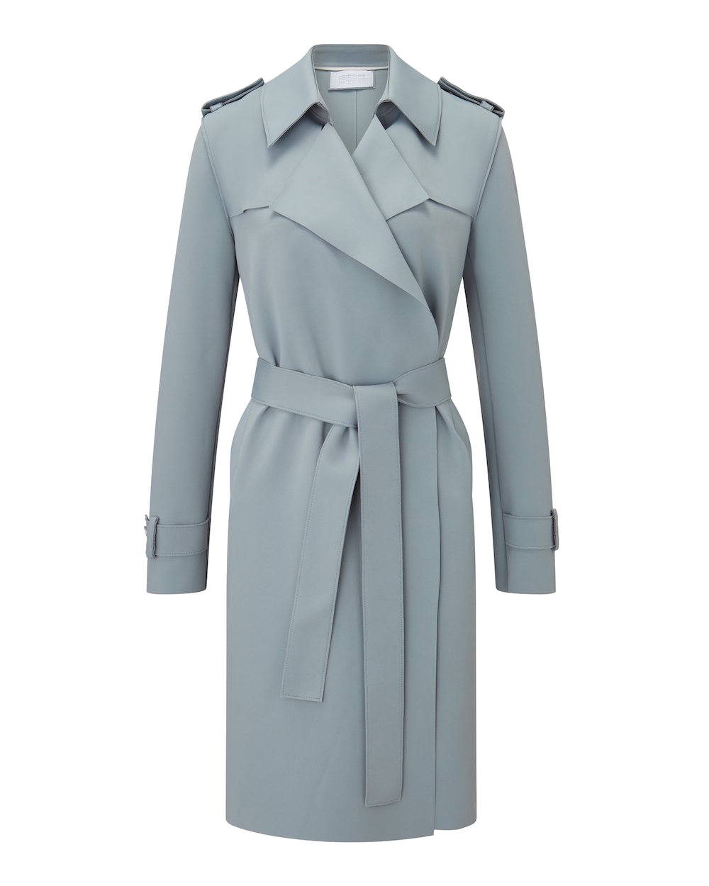 Harris Wharf London_SS20_Women_Soft_Trench_Coat_Technic_Powder_Blue_A1138PKT_518.00