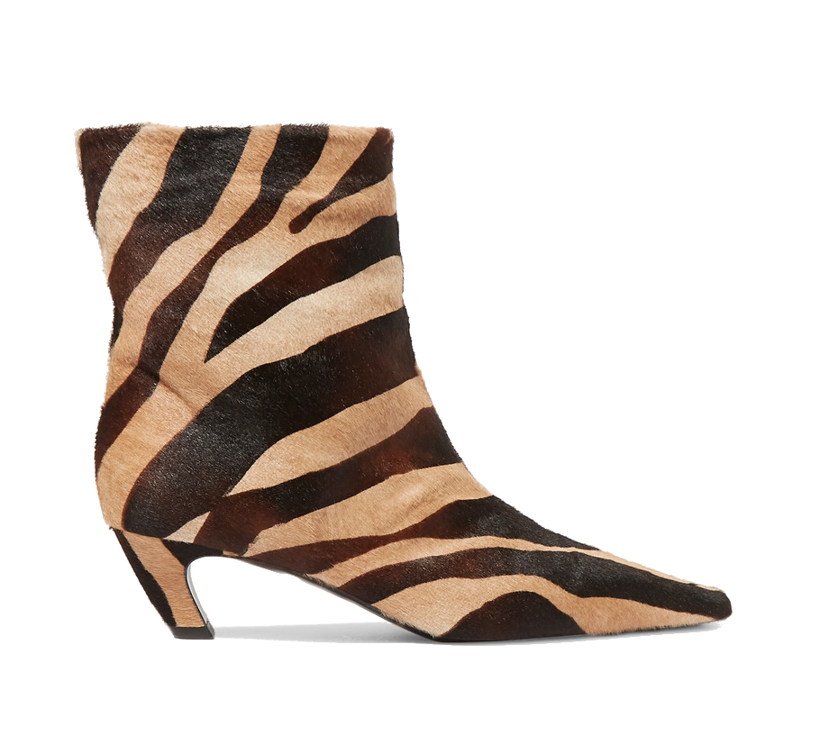 Zebra Stiefelette Katie Holmes Khaite Modepilot