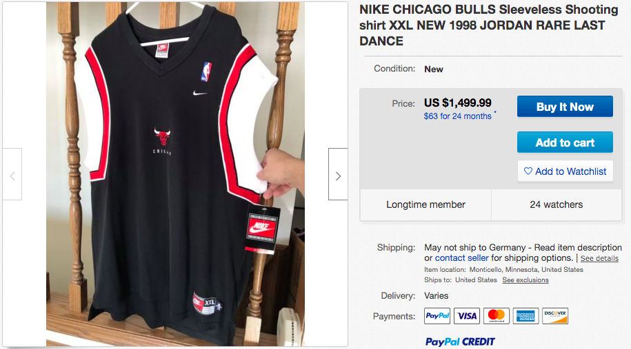 Warm-up shirt Bulls Michael Jordan