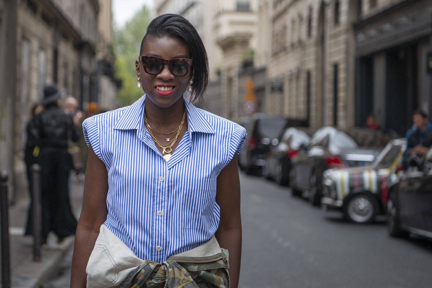 Dries Van Noten shoulder pads blouse Modepilot Street Style