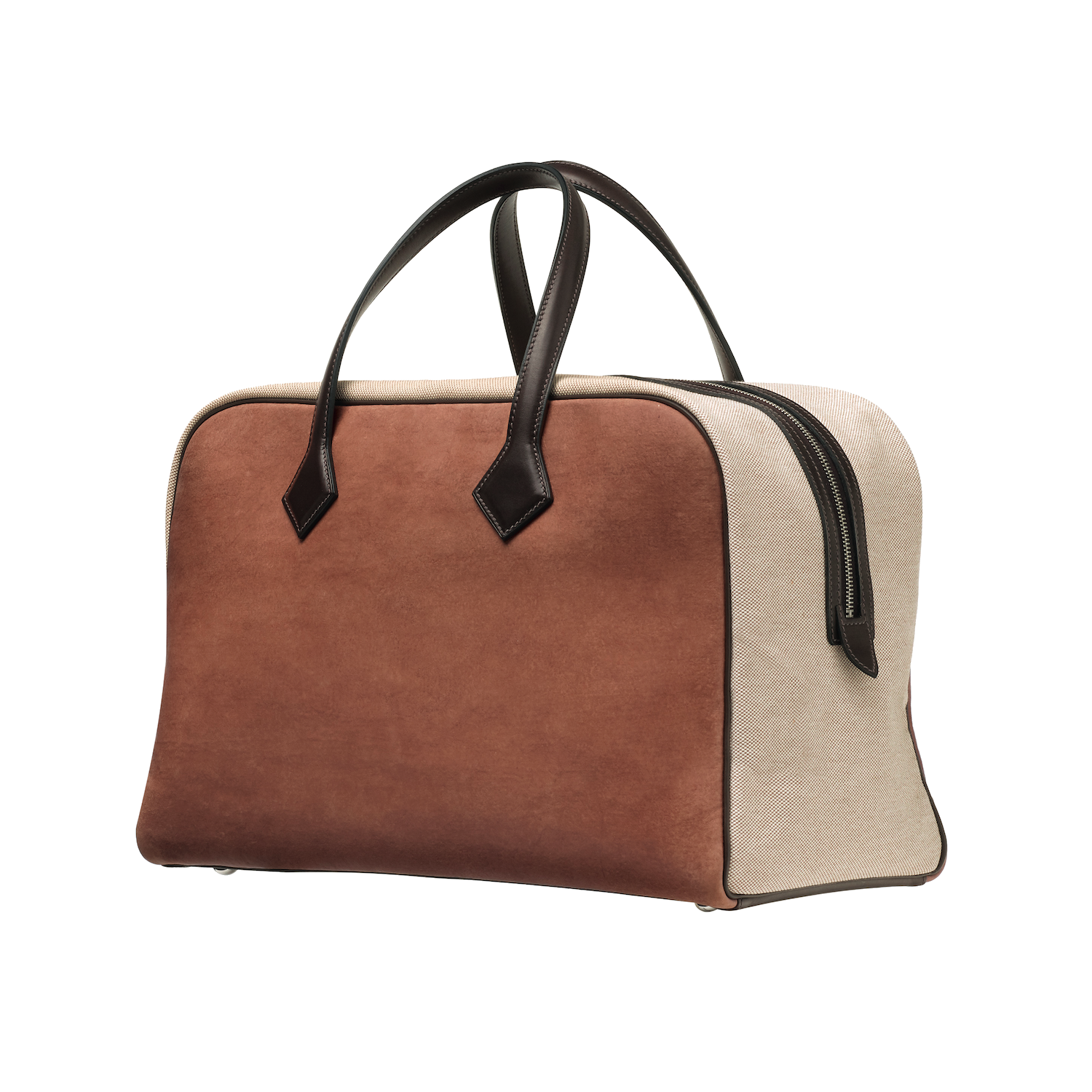 Sac Victoria en Sylvania fabriquee a partir de Fine Mycelium, toile H plume et veau Evercalf - Objets AH21 - Hermes Studio des Fleurs