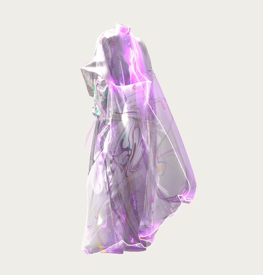 iridescence rein virtuelles Kleid Modepilot NFTs