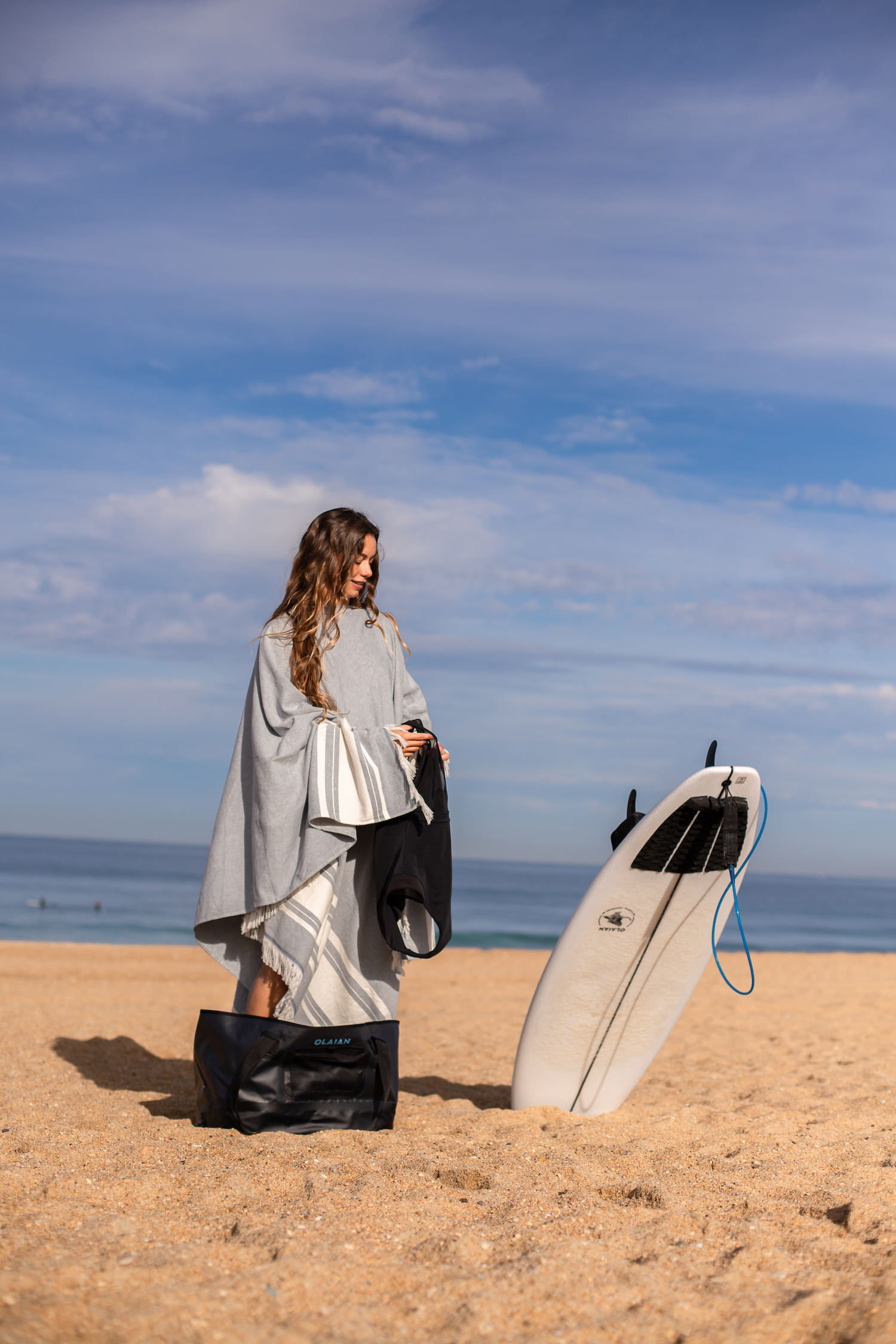 Strandlaken Poncho Umziehen Modepilot