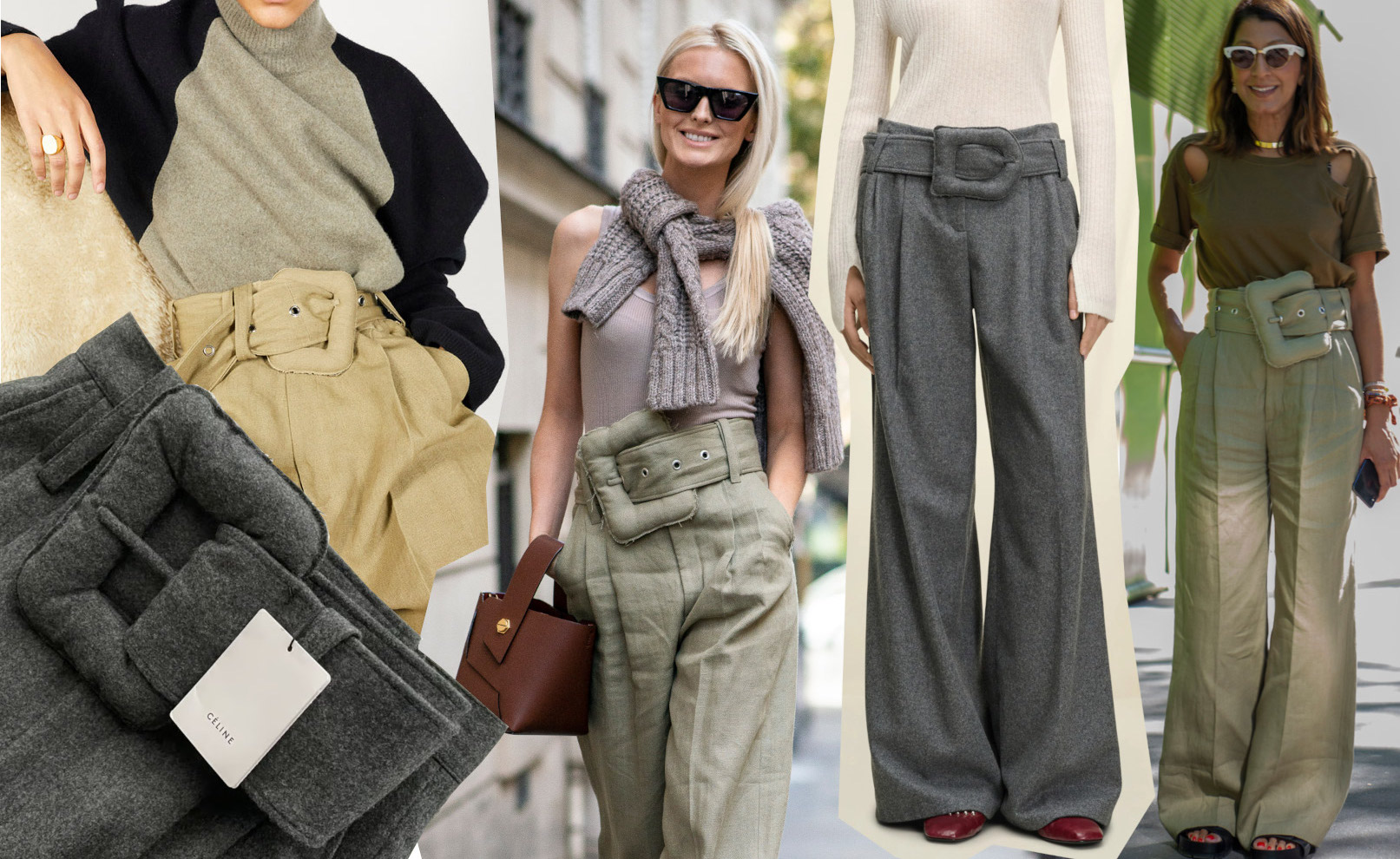 Collage weite Hose Celine Dorothee Schumacher oversized belt